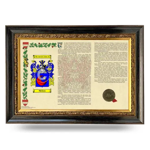 Nielsen Armorial Landscape Framed - Heirloom