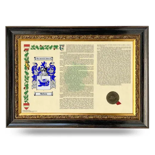 Nielsen Armorial Landscape Framed - Heirloom