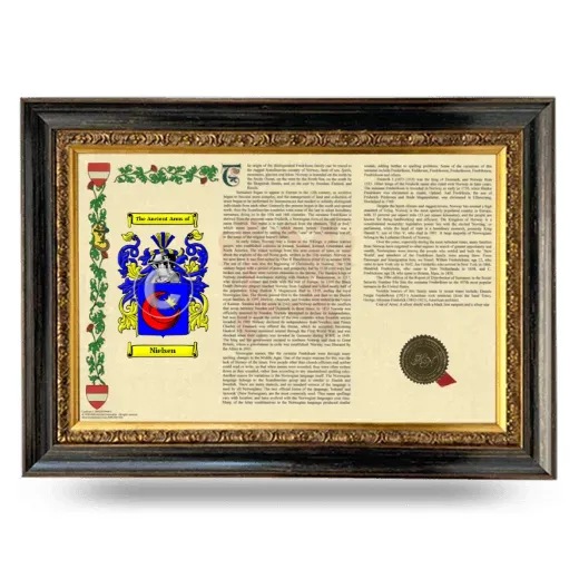 Nielsen Armorial Landscape Framed - Heirloom