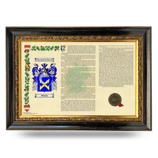 Niemis Armorial Landscape Framed - Heirloom