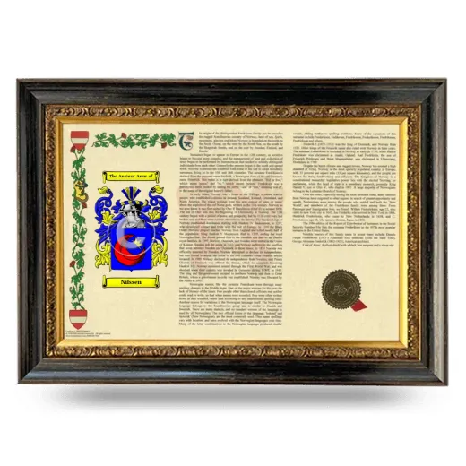Nilssen Armorial Landscape Framed - Heirloom