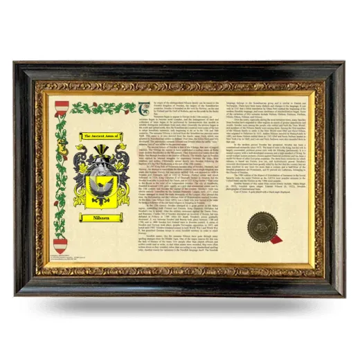 Nilssen Armorial Landscape Framed - Heirloom