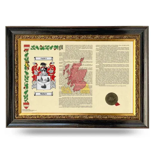 Nisbett Armorial Landscape Framed - Heirloom