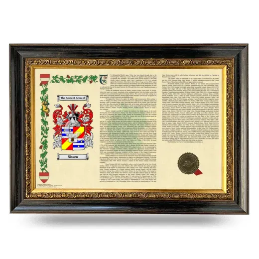 Nissen Armorial Landscape Framed - Heirloom