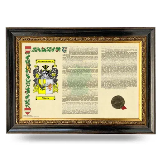 Nitsche Armorial Landscape Framed - Heirloom