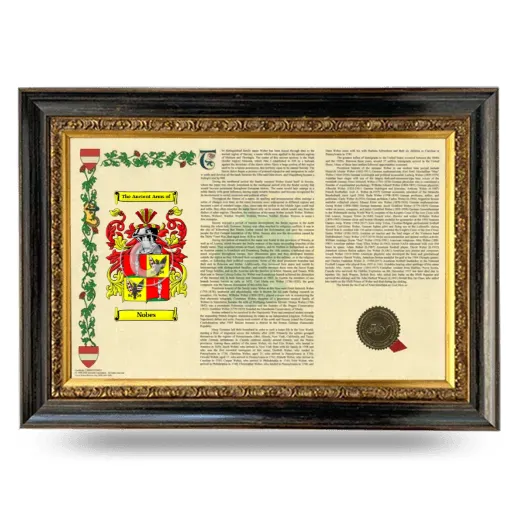 Nobes Armorial Landscape Framed - Heirloom