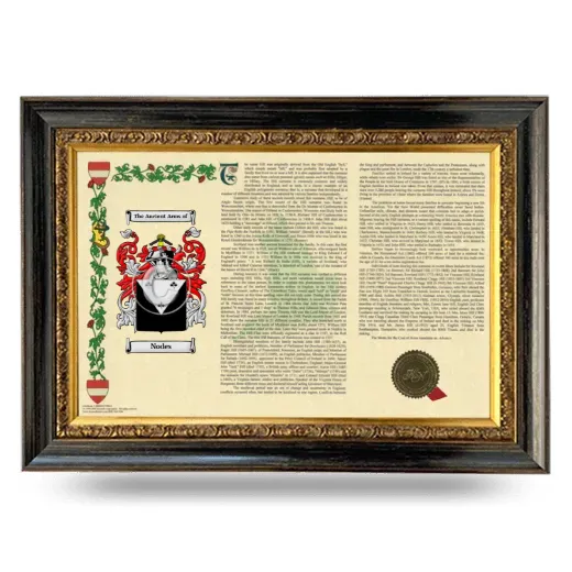 Nodes Armorial Landscape Framed - Heirloom