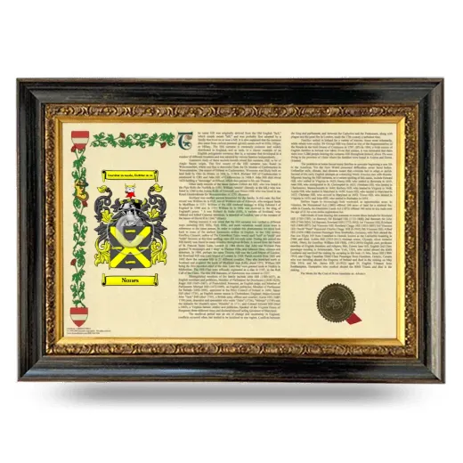 Nones Armorial Landscape Framed - Heirloom