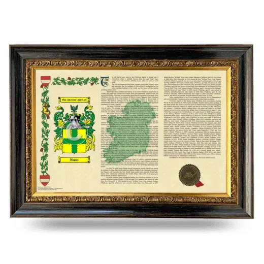 Noon Armorial Landscape Framed - Heirloom