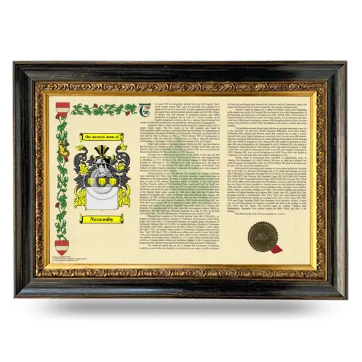 Normanby Armorial Landscape Framed - Heirloom