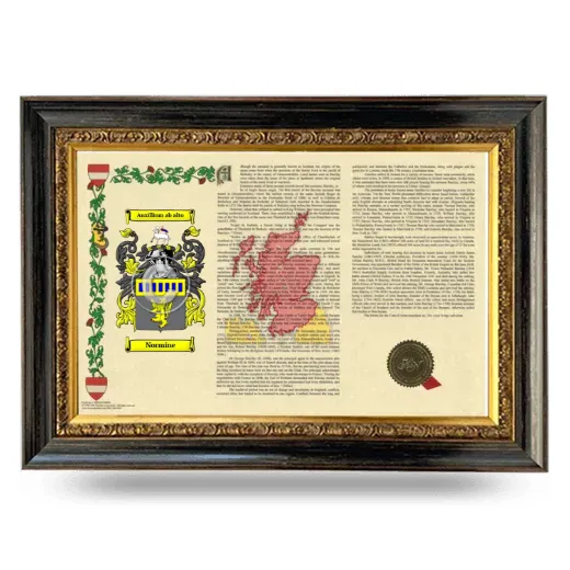 Normine Armorial Landscape Framed - Heirloom