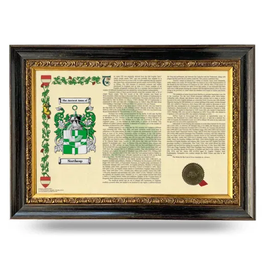 Northrop Armorial Landscape Framed - Heirloom