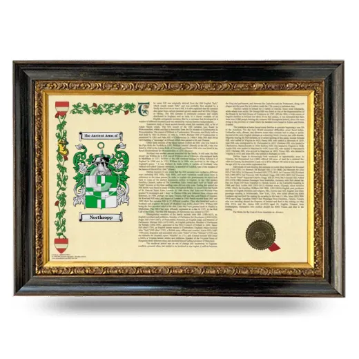 Northropp Armorial Landscape Framed - Heirloom