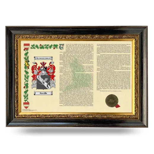 Norville Armorial Landscape Framed - Heirloom