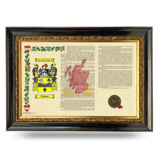 Notman Armorial Landscape Framed - Heirloom