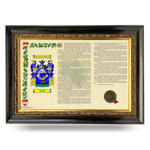 Novak Armorial Landscape Framed - Heirloom