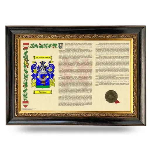 Novotny Armorial Landscape Framed - Heirloom