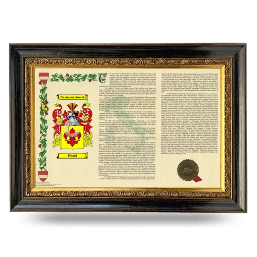 Nozzi Armorial Landscape Framed - Heirloom
