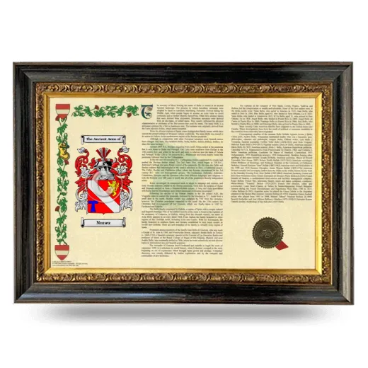 Nunez Armorial Landscape Framed - Heirloom