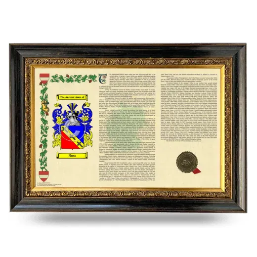 Nuss Armorial Landscape Framed - Heirloom
