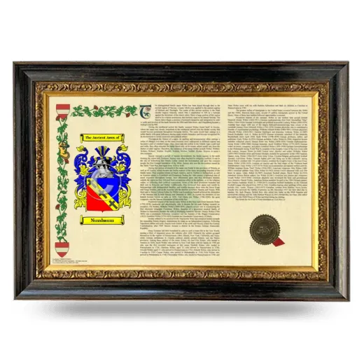 Nussbaum Armorial Landscape Framed - Heirloom