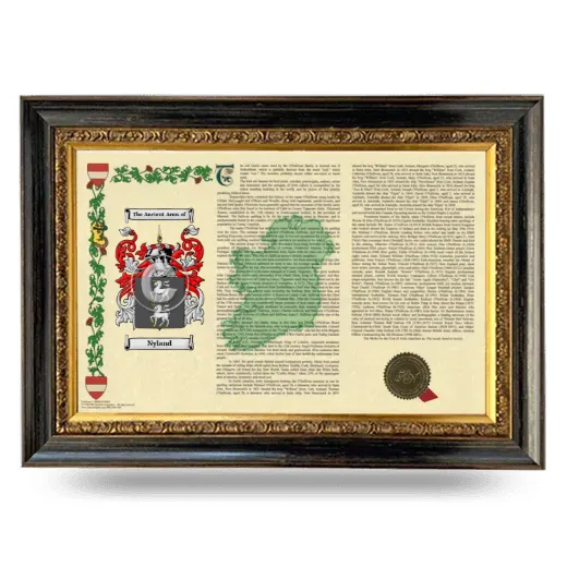 Nyland Armorial Landscape Framed - Heirloom