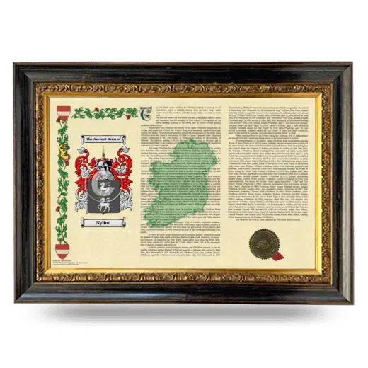 Nylind Armorial Landscape Framed - Heirloom