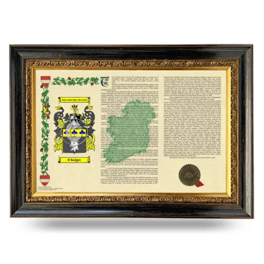 O bolger Armorial Landscape Framed - Heirloom