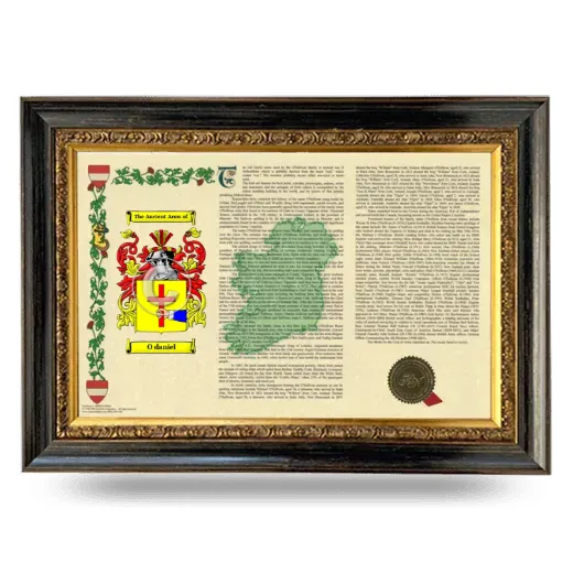 O daniel Armorial Landscape Framed - Heirloom