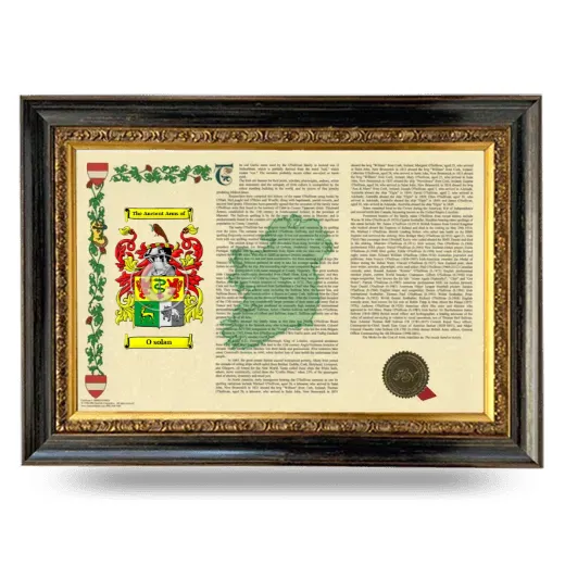 O solan Armorial Landscape Framed - Heirloom
