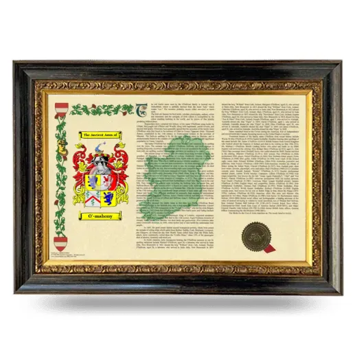 O'-mahony Armorial Landscape Framed - Heirloom