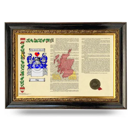 Oag Armorial Landscape Framed - Heirloom
