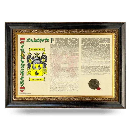 Oakarmane Armorial Landscape Framed - Heirloom