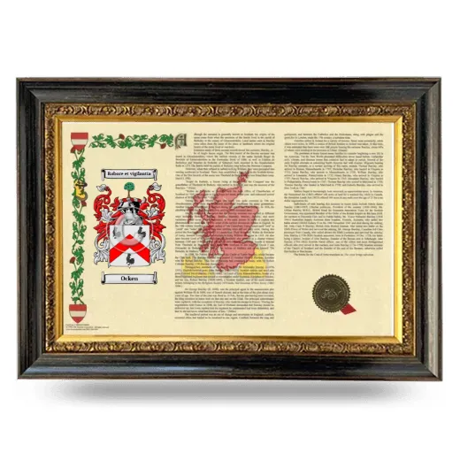 Ocken Armorial Landscape Framed - Heirloom
