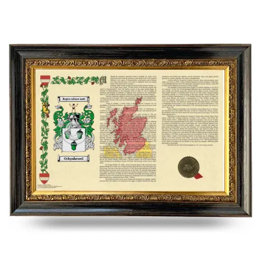 Ockynheued Armorial Landscape Framed - Heirloom
