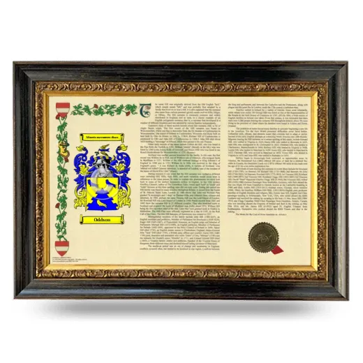 Oddson Armorial Landscape Framed - Heirloom