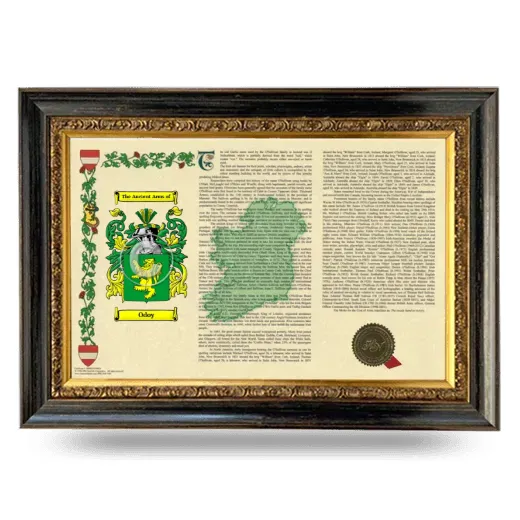Odoy Armorial Landscape Framed - Heirloom
