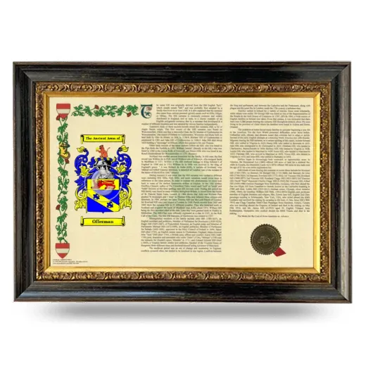 Offerman Armorial Landscape Framed - Heirloom