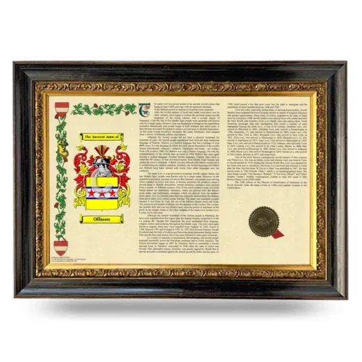 Offman Armorial Landscape Framed - Heirloom