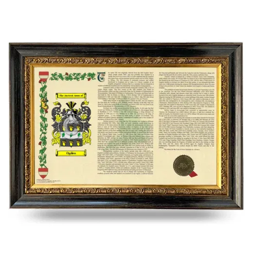 Ogden Armorial Landscape Framed - Heirloom