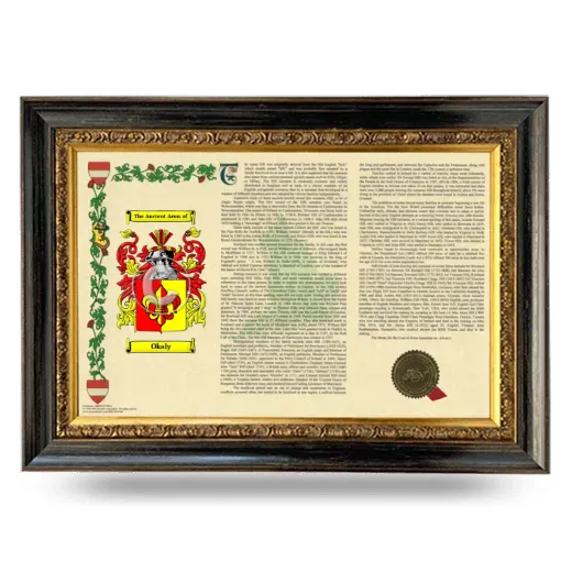 Okaly Armorial Landscape Framed - Heirloom