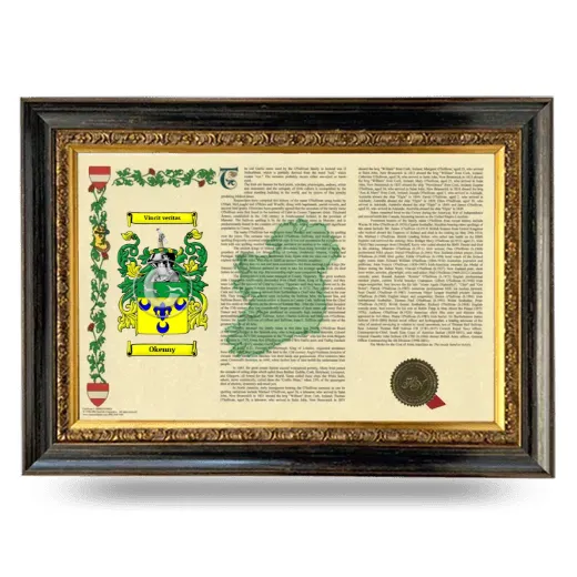 Okenny Armorial Landscape Framed - Heirloom