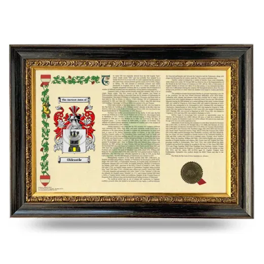 Oldcastle Armorial Landscape Framed - Heirloom