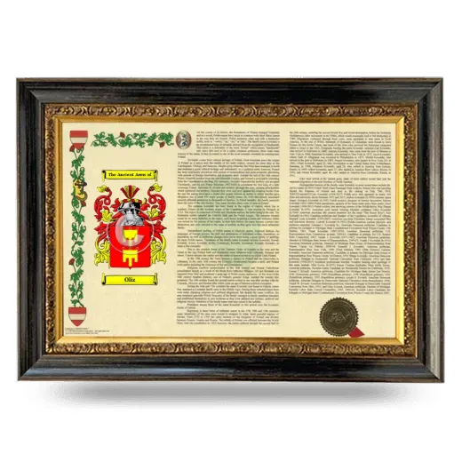 Oliz Armorial Landscape Framed - Heirloom