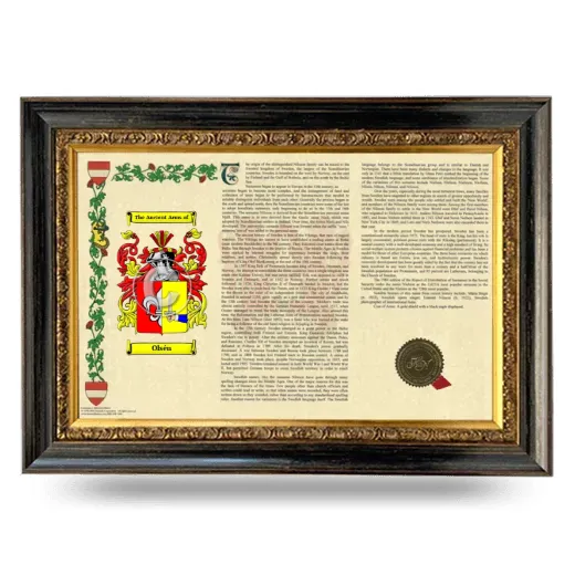 Olsén Armorial Landscape Framed - Heirloom