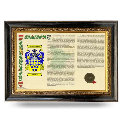 Ontiveros Armorial Landscape Framed - Heirloom