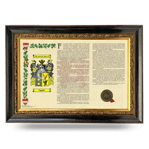 Oppelt Armorial Landscape Framed - Heirloom
