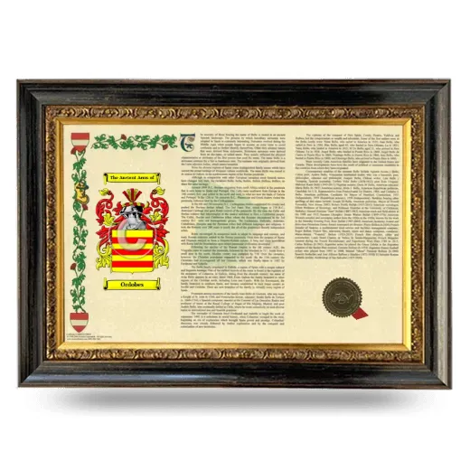 Ordobes Armorial Landscape Framed - Heirloom
