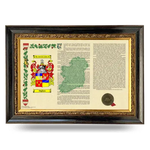 Orghan Armorial Landscape Framed - Heirloom