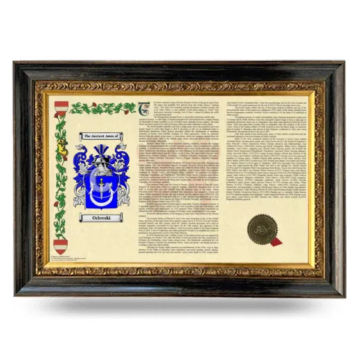 Orlovski Armorial Landscape Framed - Heirloom